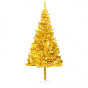 ARDEBO.de - Künstlicher Weihnachtsbaum mit Ständer Gold 240 cm PET