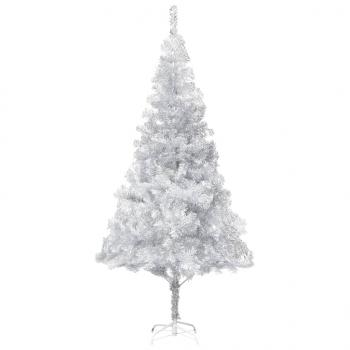 ARDEBO.de - Künstlicher Weihnachtsbaum mit Ständer Silber 240 cm PET