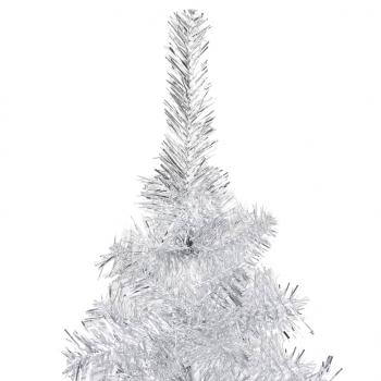 Künstlicher Weihnachtsbaum mit Ständer Silber 240 cm PET