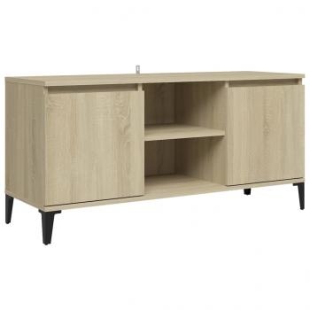 TV-Schrank mit Metallbeinen Sonoma-Eiche 103,5x35x50 cm