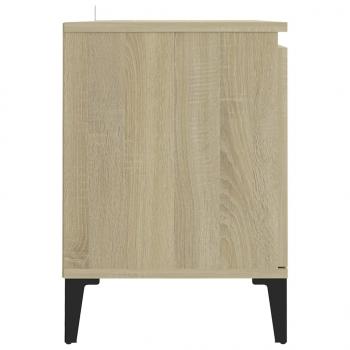 TV-Schrank mit Metallbeinen Sonoma-Eiche 103,5x35x50 cm