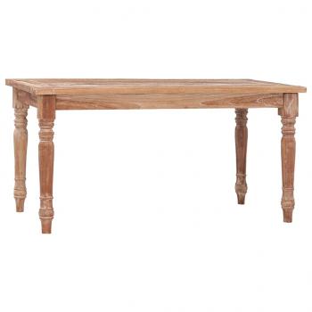 ARDEBO.de - Batavia-Couchtisch 90x50x45 cm Teak Massivholz Getüncht