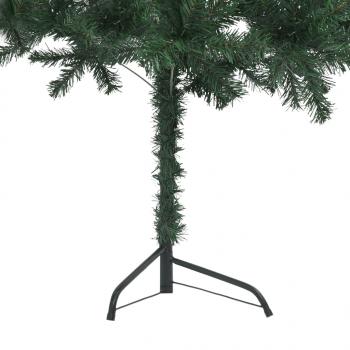 Künstlicher Eck-Weihnachtsbaum Grün 150 cm PVC