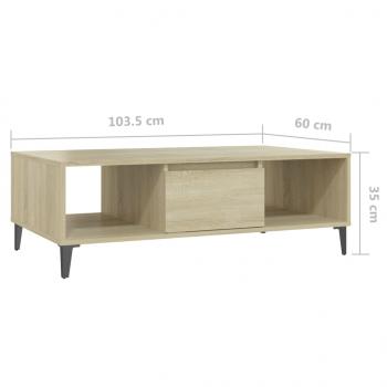 Couchtisch Sonoma-Eiche 103,5x60x35 cm Holzwerkstoff