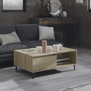 ARDEBO.de - Couchtisch Sonoma-Eiche 90x60x35 cm Holzwerkstoff