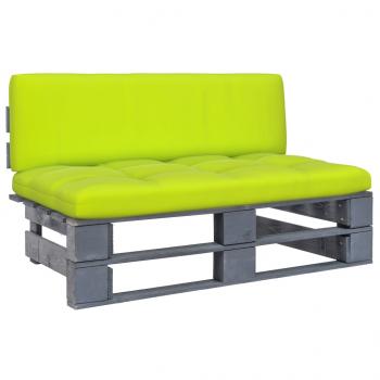 ARDEBO.de - Outdoor-Mittelsofa Paletten Imprägniertes Kiefernholz Grau