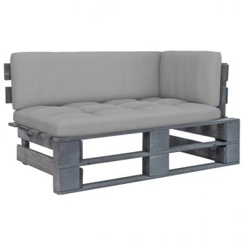 ARDEBO.de - Outdoor-Ecksofa Paletten Kiefernholz Imprägniert Grau