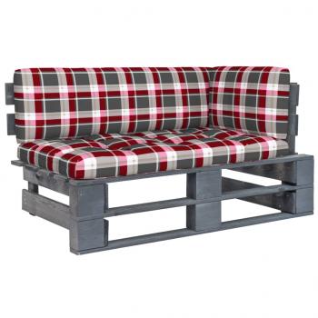 ARDEBO.de - Outdoor-Ecksofa Paletten Kiefernholz Imprägniert Grau