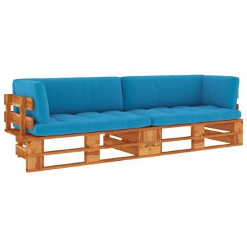 ARDEBO.de - 2-Sitzer-Palettensofa Honigbraun Imprägniertes Kiefernholz