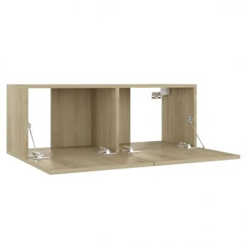 3-tlg. TV-Schrank-Set Sonoma-Eiche Holzwerkstoff