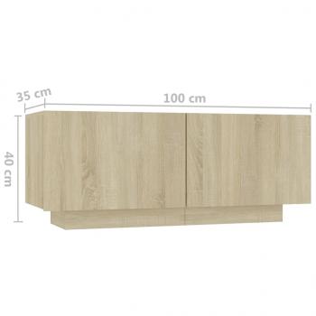 Nachttisch Sonoma-Eiche 100x35x40 cm Holzwerkstoff