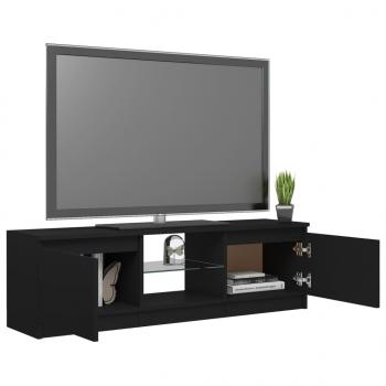 TV-Schrank mit LED-Leuchten Schwarz 120x30x35,5 cm