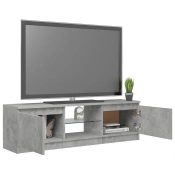 TV-Schrank mit LED-Leuchten Betongrau 120x30x35,5 cm