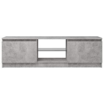 TV-Schrank mit LED-Leuchten Betongrau 120x30x35,5 cm