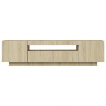 TV-Schrank mit LED-Leuchten Sonoma-Eiche 160x35x40 cm