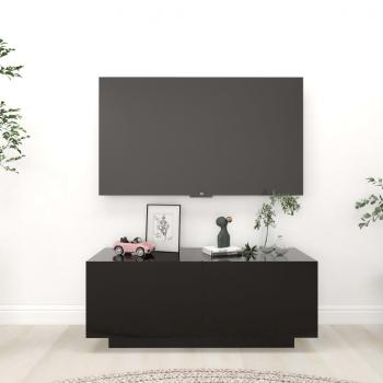 ARDEBO.de - TV-Schrank Schwarz 100x35x40 cm Holzwerkstoff