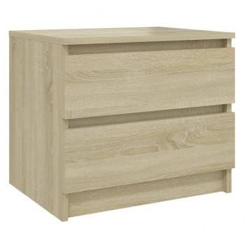 Nachttische 2 Stk. Sonoma-Eiche 50x39x43,5 cm Holzwerkstoff