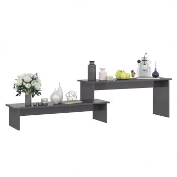 TV-Schrank Hochglanz-Grau 180x30x43 cm Holzwerkstoff