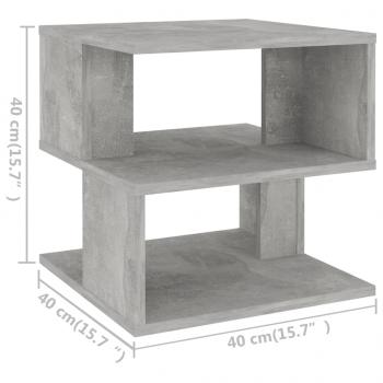 Beistelltisch Betongrau 40x40x40 cm Holzwerkstoff