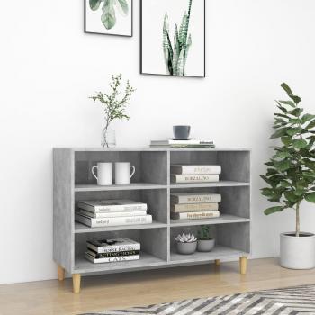 ARDEBO.de - Sideboard Betongrau 103,5x35x70 cm Holzwerkstoff