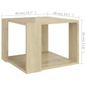 Couchtisch Sonoma-Eiche 40x40x30 cm Holzwerkstoff