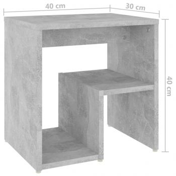 Nachttische 2 Stk. Betongrau 40x30x40 cm Holzwerkstoff