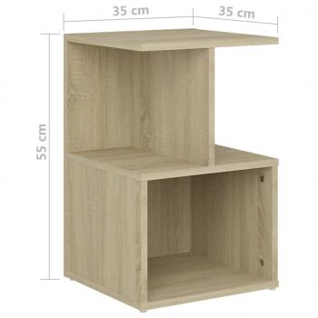 Nachttisch Sonoma-Eiche 35x35x55 cm Holzwerkstoff