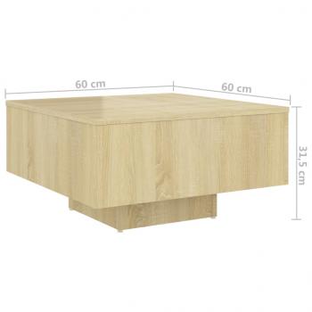 Couchtisch Sonoma-Eiche 60x60x31,5 cm Holzwerkstoff