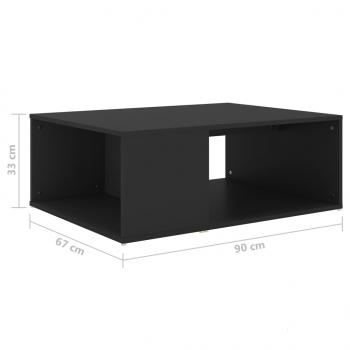 Couchtisch Schwarz 90x67x33 cm Holzwerkstoff