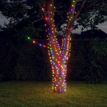 ARDEBO.de - Solar-Lichterketten 5 Stk. 5x200 LED Mehrfarbig Innen Außen