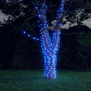 ARDEBO.de - Solar-Lichterketten 5 Stk. 5x200 LED Blau Innen Außen