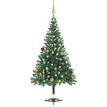 ARDEBO.de - Künstlicher Weihnachtsbaum Beleuchtung Kugeln 180cm 564 Zweige