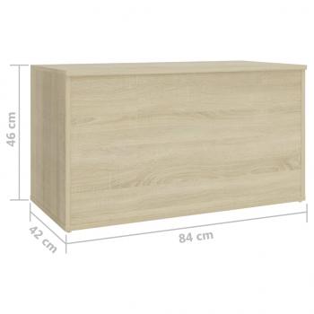 Aufbewahrungstruhe Sonoma-Eiche 84x42x46 cm Holzwerkstoff