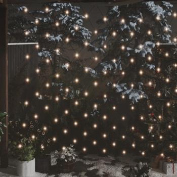 ARDEBO.de - LED-Lichternetz Warmweiß 3x2 m 204 LEDs Indoor Outdoor