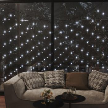 LED-Lichternetz Kaltweiß 3x2 m 204 LEDs Indoor Outdoor