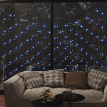 LED-Lichternetz Blau 3x2 m 204 LEDs Indoor Outdoor