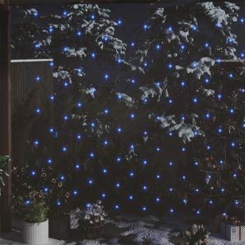 ARDEBO.de - Weihnachts-Lichternetz Blau 4x4 m 544 LEDs Indoor Outdoor