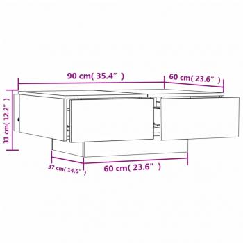 Couchtisch Sonoma-Eiche 90x60x31 cm Holzwerkstoff