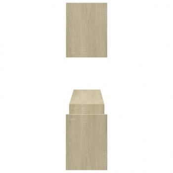 Wandregale 2 Stk. Sonoma-Eiche 100x15x20 cm Holzwerkstoff