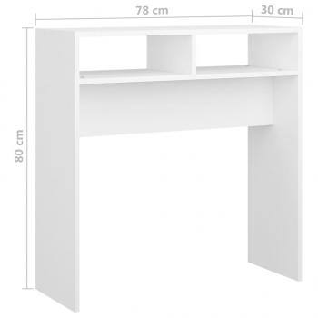 Konsolentisch Weiß 78x30x80 cm Holzwerkstoff