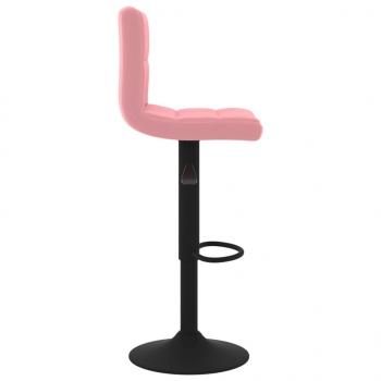 Barhocker 2 Stk. Rosa Samt