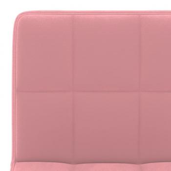 Barhocker 2 Stk. Rosa Samt