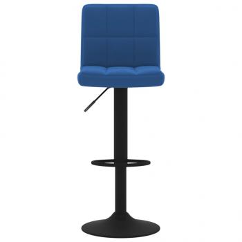 Barhocker 2 Stk. Blau Samt 