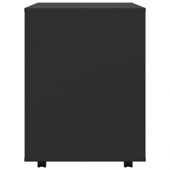 Rollschrank Schwarz 60x53x72 cm Holzwerkstoff