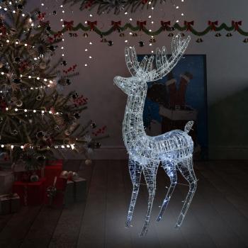 ARDEBO.de - LED-Rentier XXL Acryl Weihnachtsdeko 250 LED 180 cm Kaltweiß