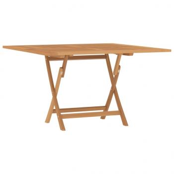 Gartentisch Klappbar 110x110x75 cm Massivholz Teak