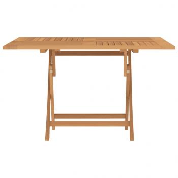 Gartentisch Klappbar 110x110x75 cm Massivholz Teak