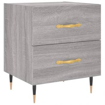 Nachttisch Grau Sonoma 40x35x47,5 cm Holzwerkstoff