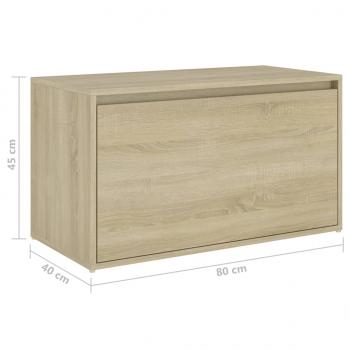 Flurbank 80x40x45 cm Sonoma-Eiche Holzwerkstoff