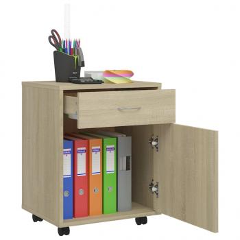 Rollschrank Sonoma-Eiche 45x38x54 cm Holzwerkstoff